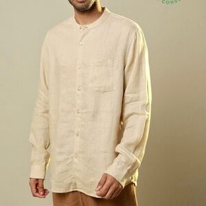 Vintage long sleeve cotton button up - Made In Mexico